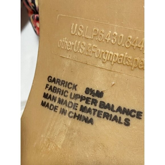 Rampage Platform Stiletto Heels Sandals Floral Fabric with Cork Heels Size 8 1/2 - Picture 5 of 10